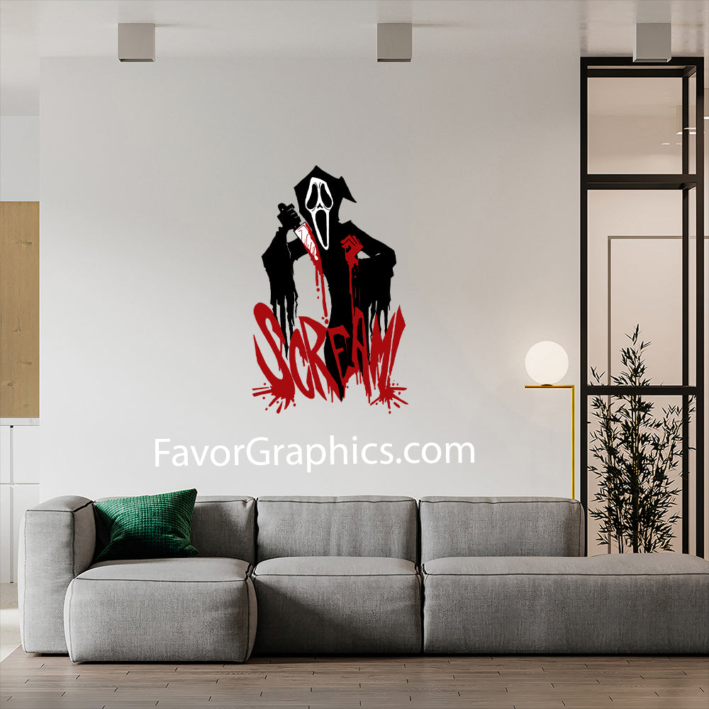 Scream Ghostface Home Room Wall Vinyl Decal Sticker Mural Poster