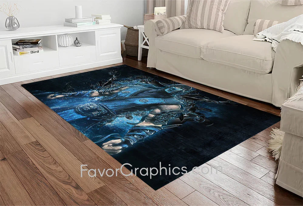 Sub Zero Mortal Kombat Home Bedroom Decor Rug Carpet Mat