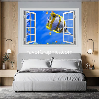 Butterflyfish Vinyl Wall Art Decal Sticker Poster Print Mural