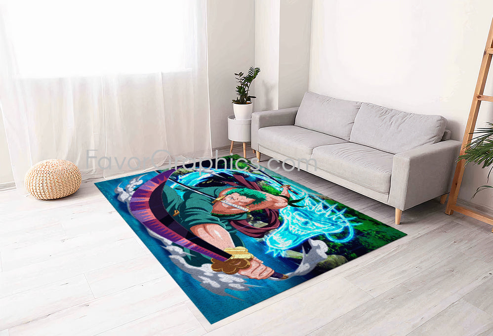 Roronoa Zoro Home Bedroom Decor Rug Carpet Mat