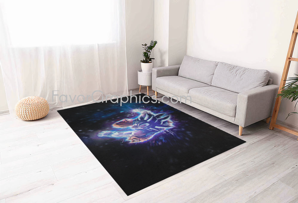 Ultra Instinct Goku Home Bedroom Decor Rug Carpet Mat