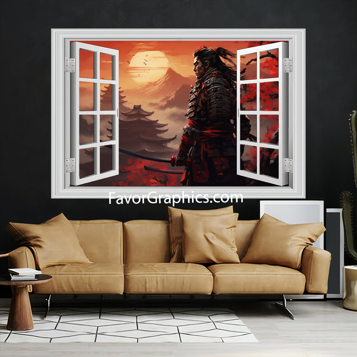 Samurai Vinyl Wall Art Decal Sticker Poster Print Mural