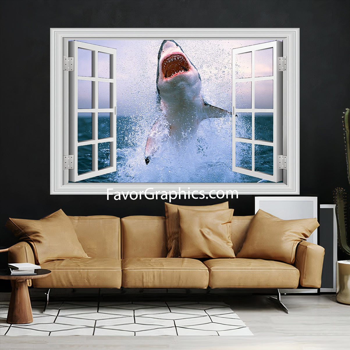 Shark Vinyl Wall Art Decal Sticker Poster Print Mural