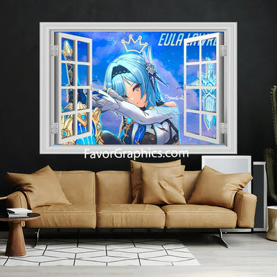 Eula (Genshin impact) Vinyl Wall Art Decal Sticker Poster Print Mural