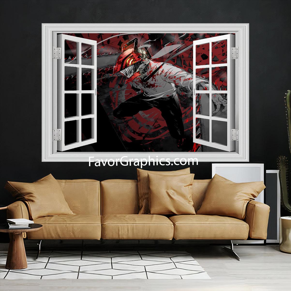 Denji Chainsaw Man Vinyl Wall Art Decal Sticker Poster Print Mural