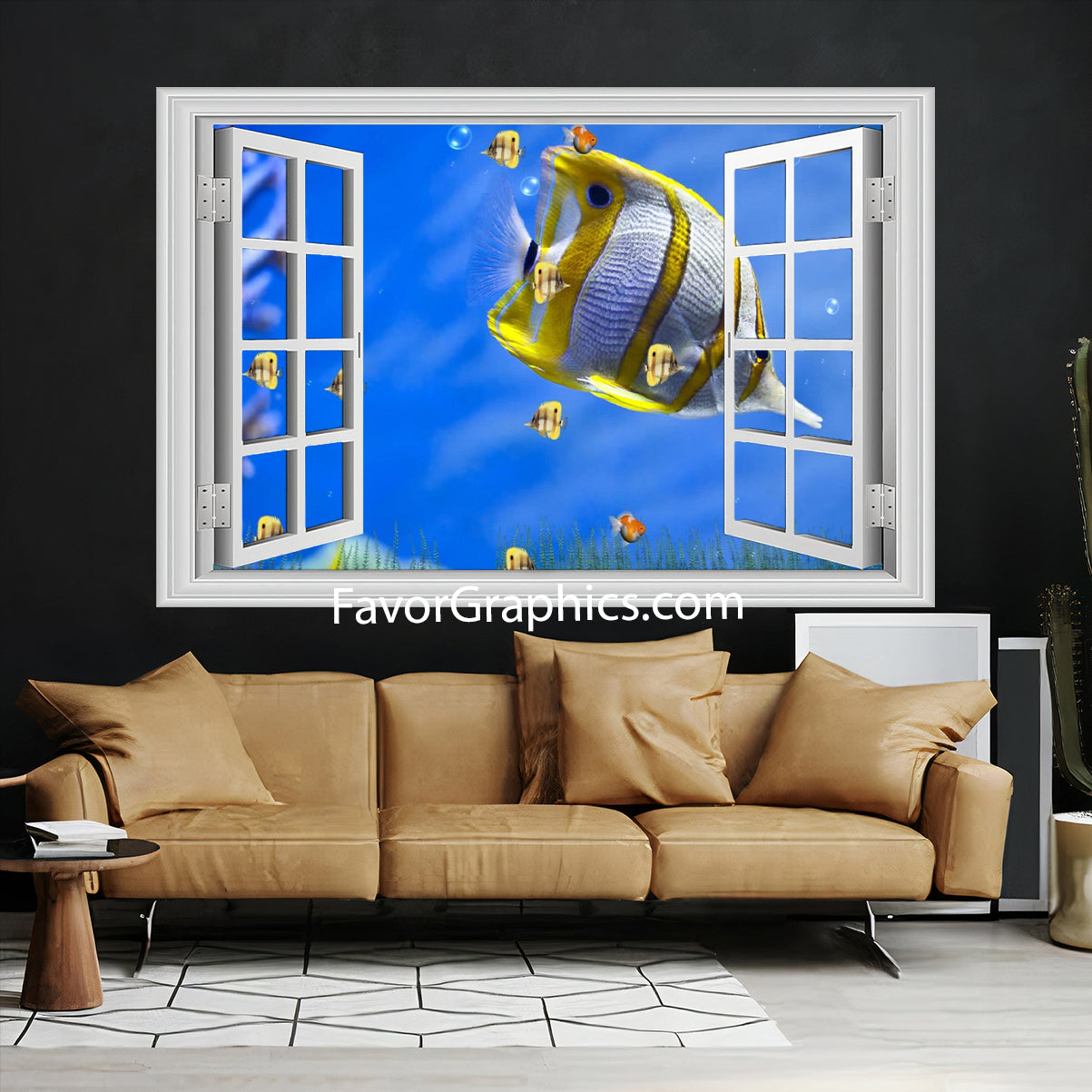 Butterflyfish Vinyl Wall Art Decal Sticker Poster Print Mural