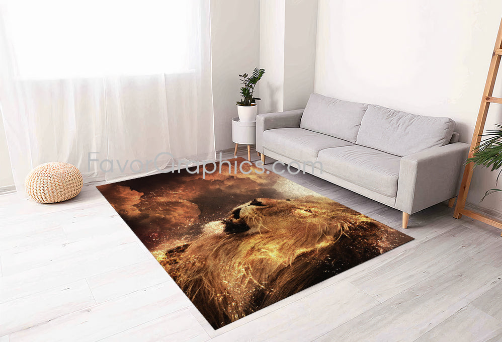 Lion Home Bedroom Decor Rug Carpet Mat