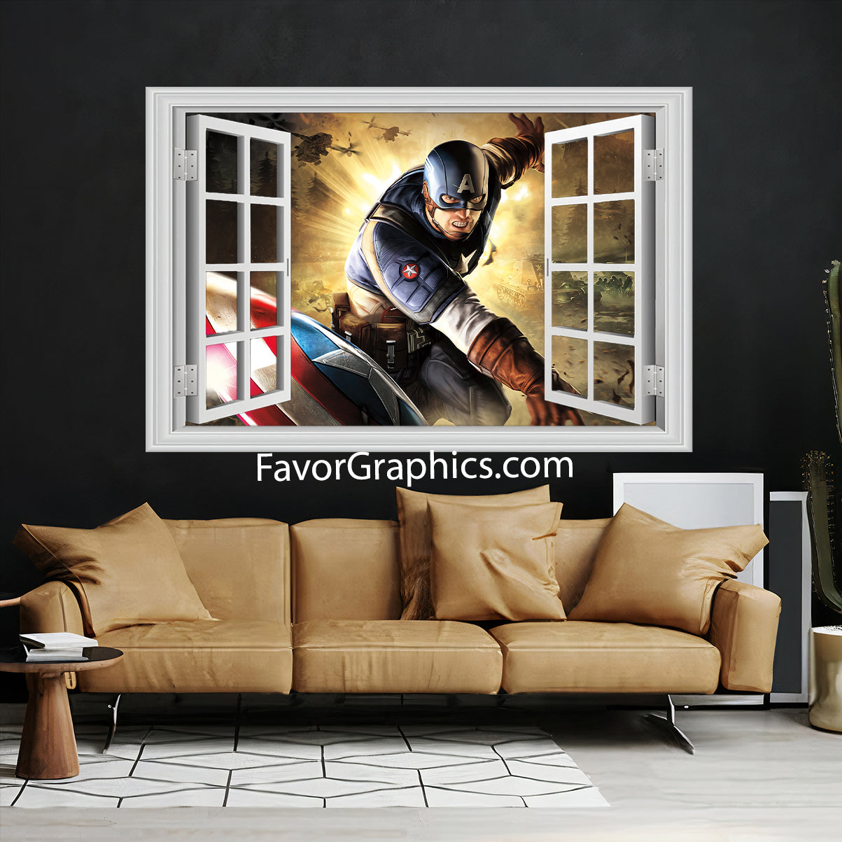 Captain America Vinyl Wall Art Decal Sticker Poster Print Mural