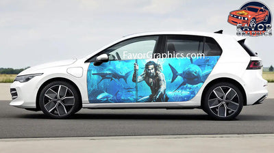 Aquaman Car Door Vinyl Wrap Decal Sticker