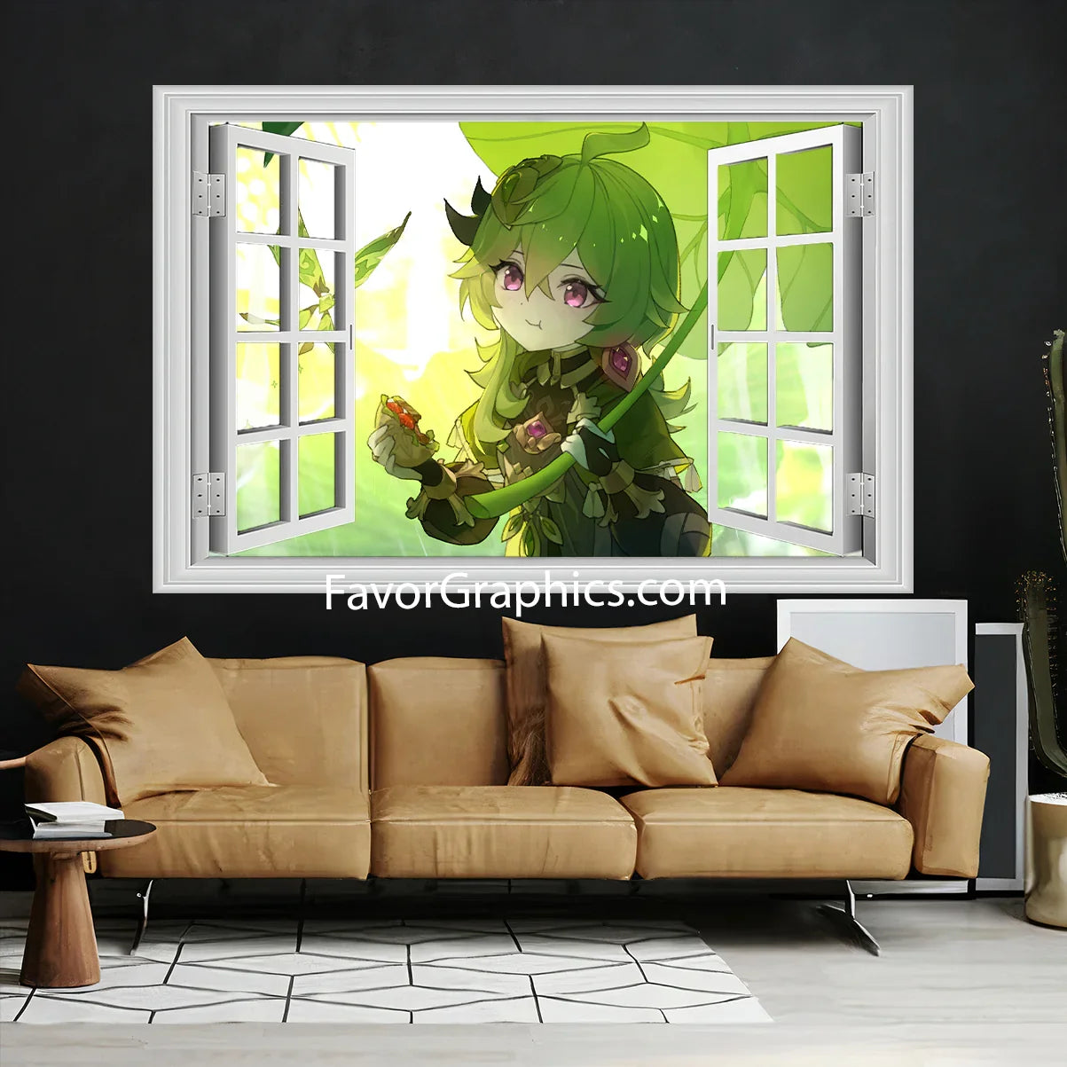 Collei (Genshin Impact) Vinyl Wall Art Decal Sticker Poster Print Mural