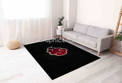 Akatsuki Naruto Home Bedroom Decor Rug Carpet Mat