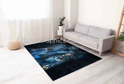 Sub Zero Mortal Kombat Home Bedroom Decor Rug Carpet Mat