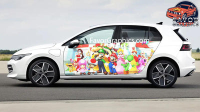 Mario Car Door Vinyl Wrap Decal Sticker