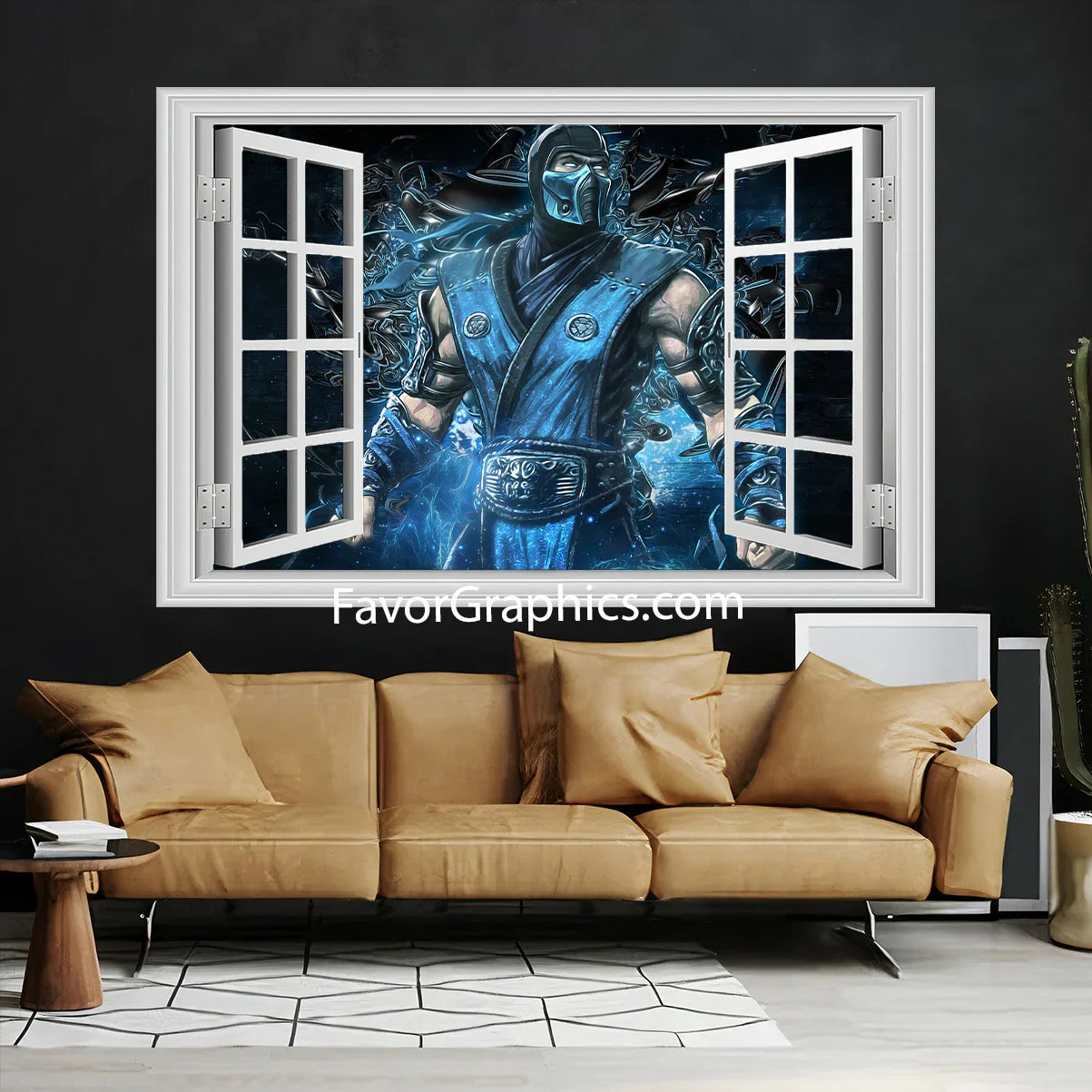Sub Zero Mortal Kombat Vinyl Wall Art Decal Sticker Poster Print Mural