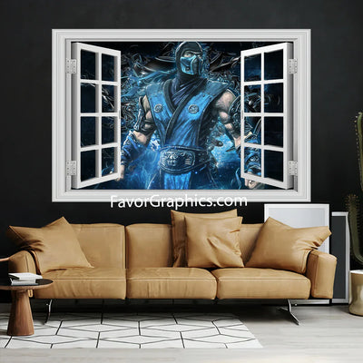Sub Zero Mortal Kombat Vinyl Wall Art Decal Sticker Poster Print Mural