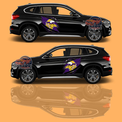 Minnesota Vikings Itasha Car Side Door Decal Vinyl Sticker