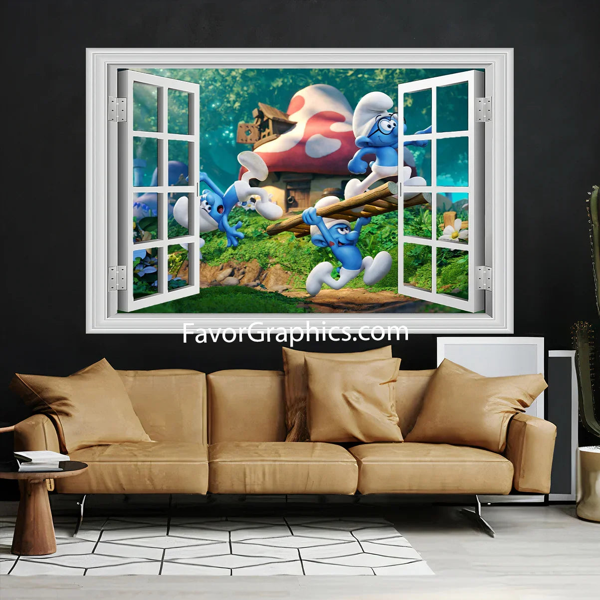 The Smurfs Vinyl Wall Art Decal Sticker Poster Print Mural