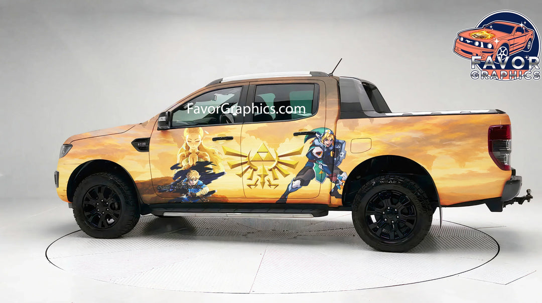 The Legend Of Zelda Itasha Full Car Vinyl Wrap Decal Sticker