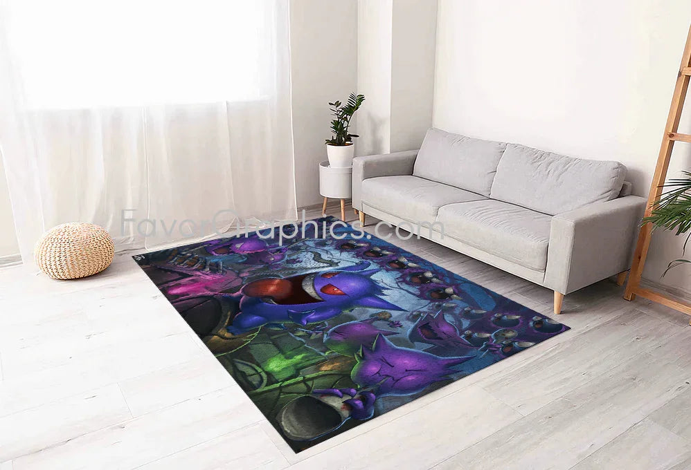 Gengar (Pokemon) Home Bedroom Decor Rug Carpet Mat – Favor Graphics