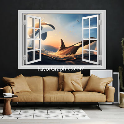 Orca Vinyl Wall Art Decal Sticker Poster Print Mural