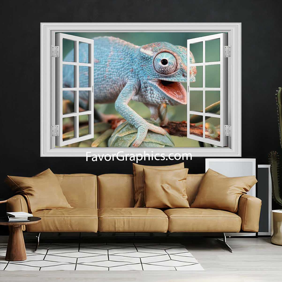 Chameleon Vinyl Wall Art Decal Sticker Poster Print Mural