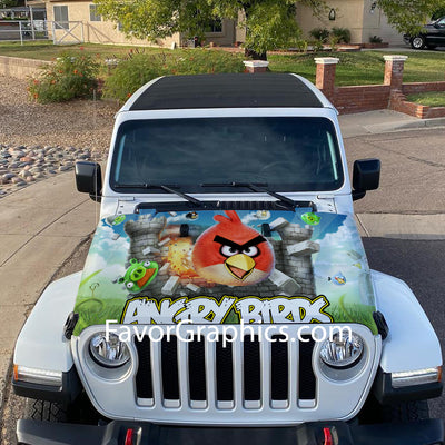 Angry Birds Itasha Car Vinyl Hood Wrap Decal Sticker