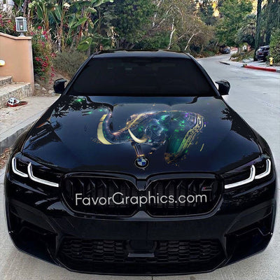 Elephant Itasha Car Vinyl Hood Wrap Decal Sticker