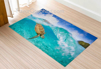 Sea Turtle Home Bedroom Decor Rug Carpet Mat