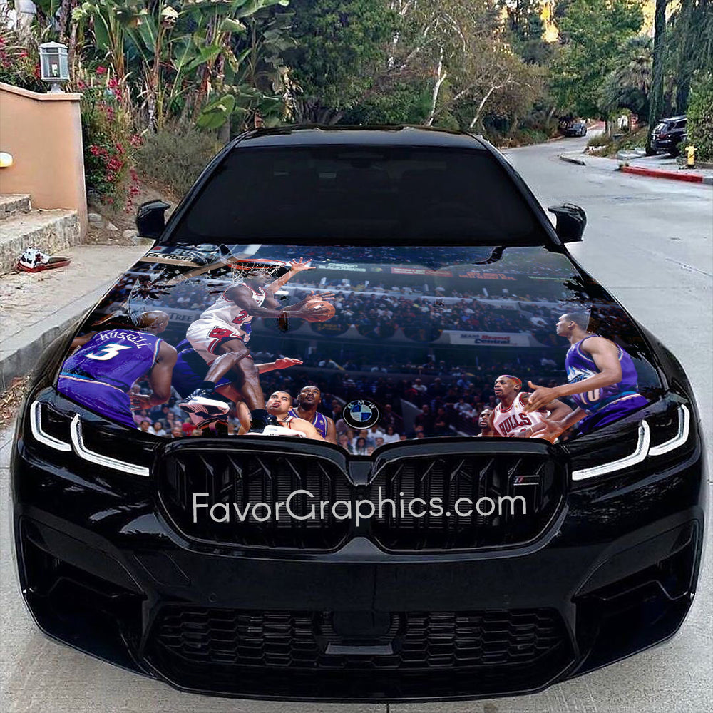 Michael Jordan Itasha Car Vinyl Hood Wrap Decal Sticker