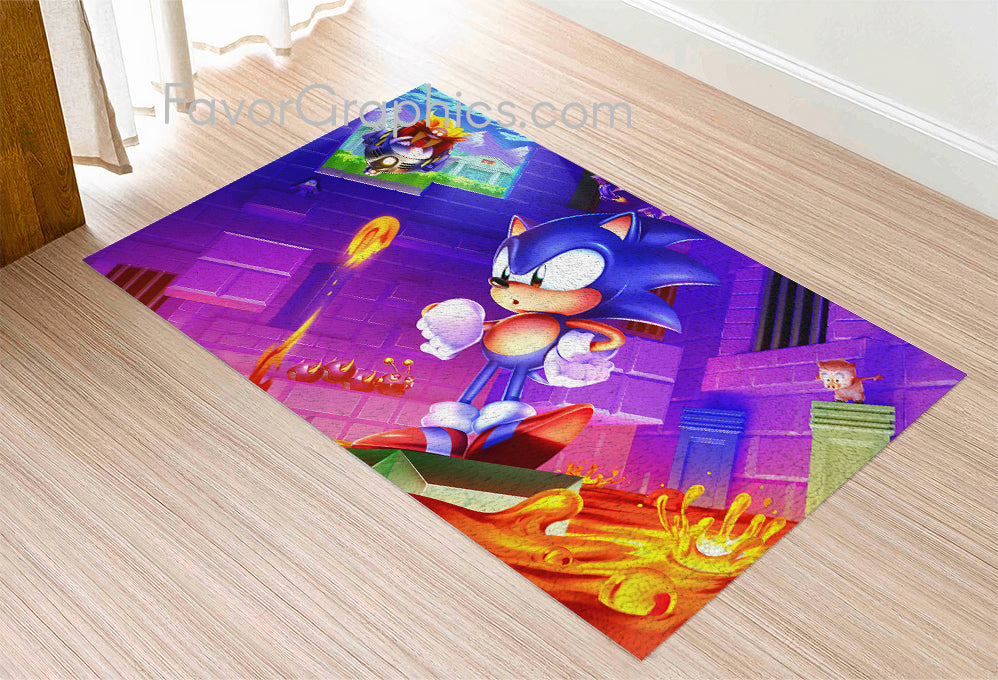 Sonic The Hedgehog Home Bedroom Decor Rug Carpet Mat