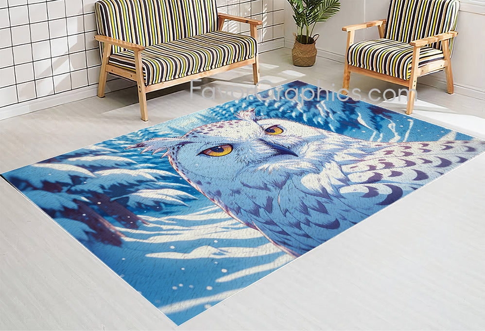 Owl Home Bedroom Decor Rug Carpet Mat