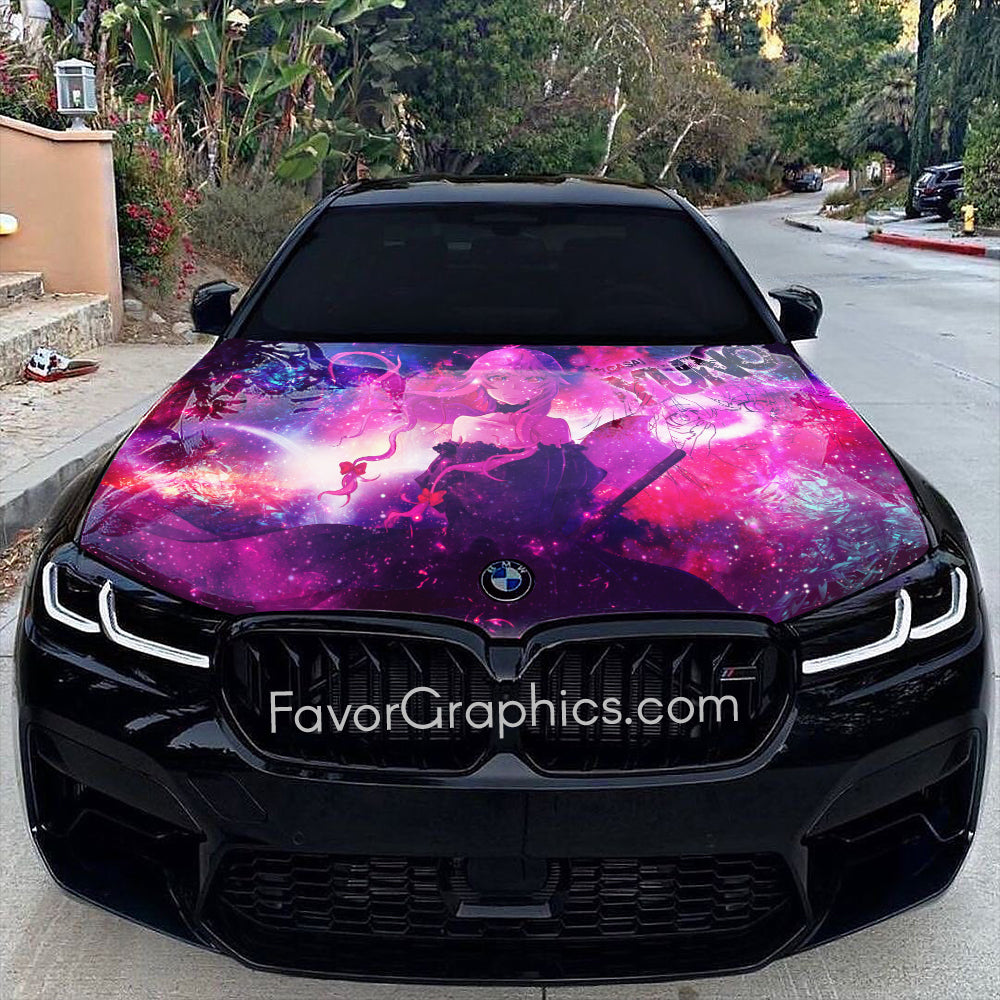 Yuno Gasai Future Diary Itasha Car Vinyl Hood Wrap Decal Sticker