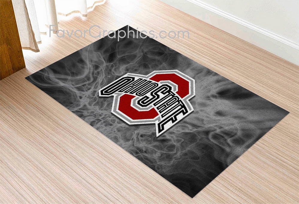 Ohio State Buckeyes Home Bedroom Decor Rug Carpet Mat