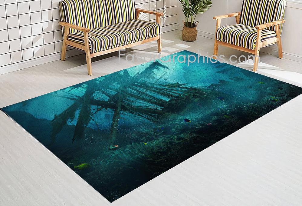 Underwater Under The Sea Home Bedroom Decor Rug Carpet Mat