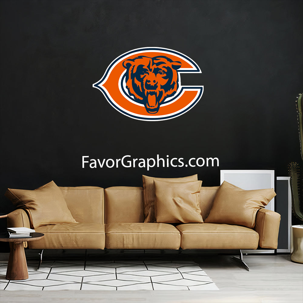 Chicago Bears Home Room Wall Vinyl Decal Sticker Mural Poster