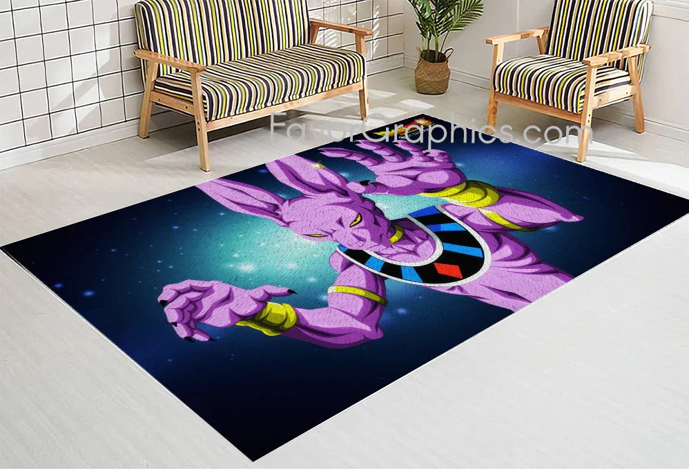 Beerus Dragon Ball Home Bedroom Decor Rug Carpet Mat