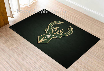 Milwaukee Bucks Home Bedroom Decor Rug Carpet Mat