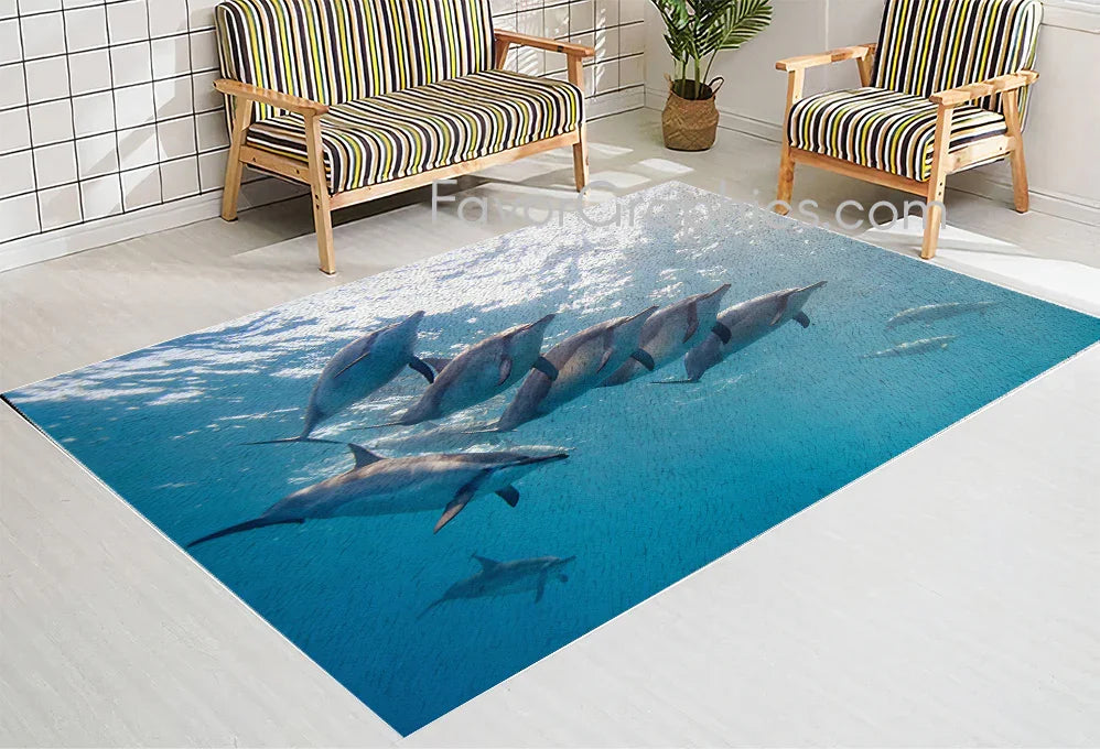 Dolphin Home Bedroom Decor Rug Carpet Mat