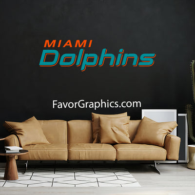 Miami Dolphins Home Room Wall Vinyl Decal Sticker Mural Poster