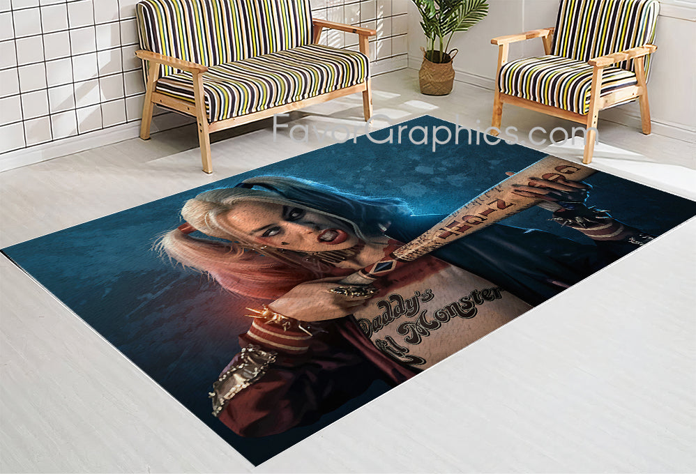 Harley Quinn Home Bedroom Decor Rug Carpet Mat