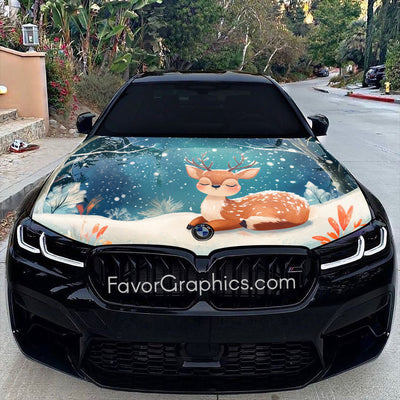 Deer Itasha Car Vinyl Hood Wrap Decal Sticker