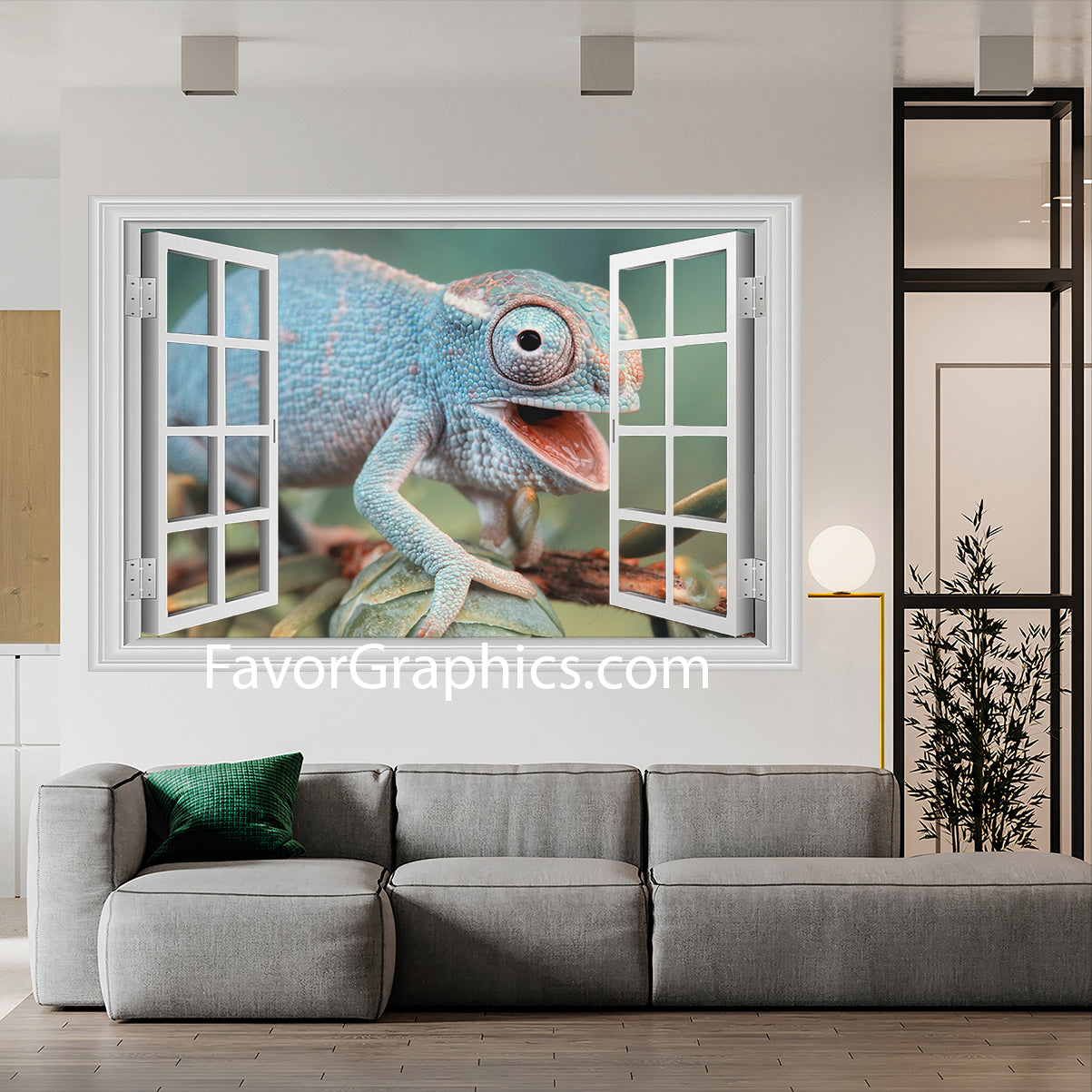 Chameleon Vinyl Wall Art Decal Sticker Poster Print Mural