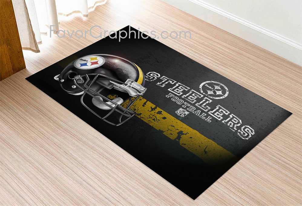 Pittsburgh Steelers Home Bedroom Decor Rug Carpet Mat