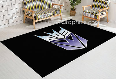 Decepticons Transformers Home Bedroom Decor Rug Carpet Mat