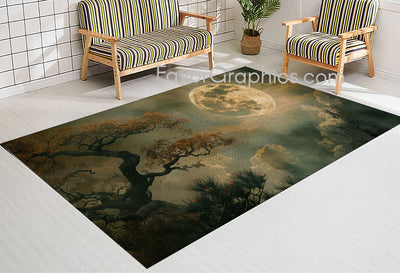 Full Moon Home Bedroom Decor Rug Carpet Mat