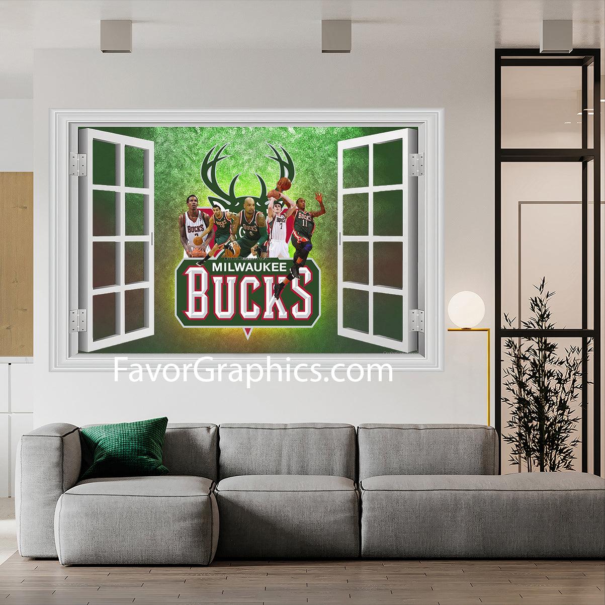 Milwaukee Bucks Vinyl Wall Art Decal Sticker Poster Print Mural