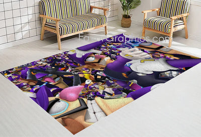 Waluigi Home Bedroom Decor Rug Carpet Mat