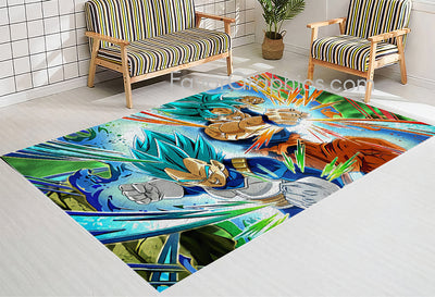 Goku Vegeta Home Bedroom Decor Rug Carpet Mat