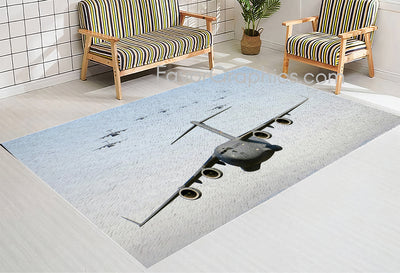 Military Aircraft Home Bedroom Decor Rug Carpet Mat