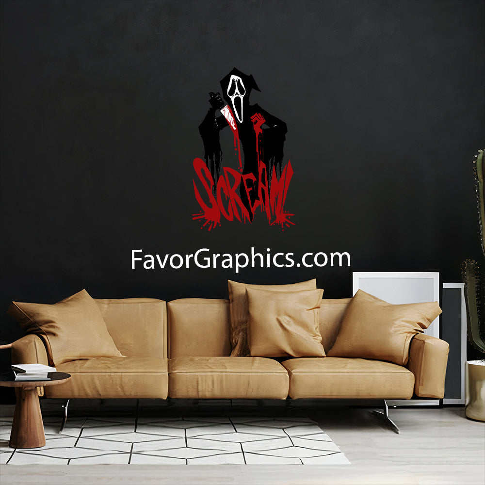 Scream Ghostface Home Room Wall Vinyl Decal Sticker Mural Poster